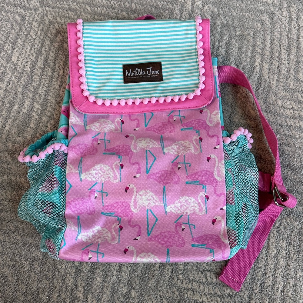 Matilda Jane Pink Flamingo Medium Backpack